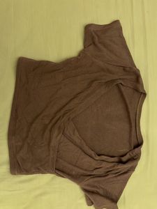 Brown Crop Top
