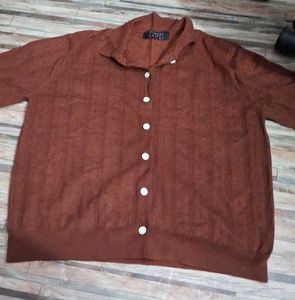Men's Knit Button-Up Sweater