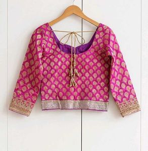 Vibrant Pink Brocade Lehenga Choli