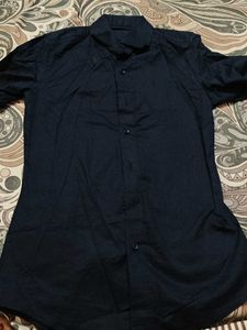 Classic Navy Blue Men's Shirt