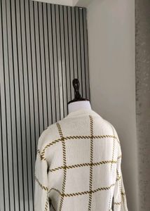 Vintage Checkered Open Front Cardigan🇸‌🇦‌🇱‌🇪