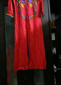 Embroidered Colourful Kurta - L Size