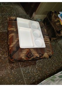 White Plate Micro Safe 4 Compartments New