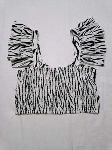 ANI animal print crop top