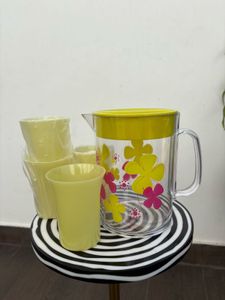 Brand New Summer Jug with 4 Glasses