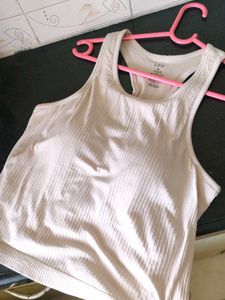 padded beige camisole/ tank top