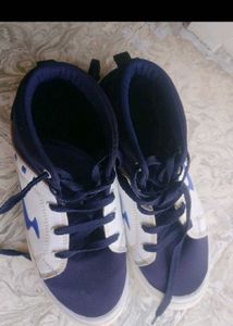 Stylish Navy and White Sneakers