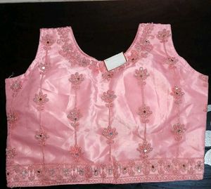Stunning Pink Embellished Blouse
