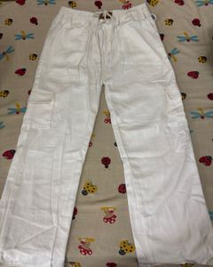 White Cargo Pants