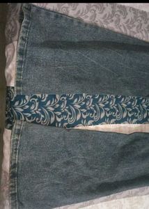 Flared Blue Wash Jeans