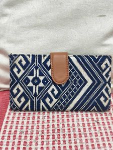 Boho Woven Clutch Wallet