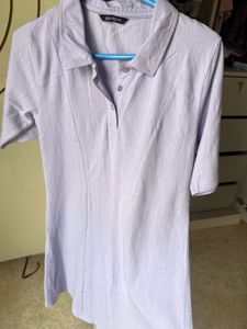 Lavender Textured Collared Dress- Used once