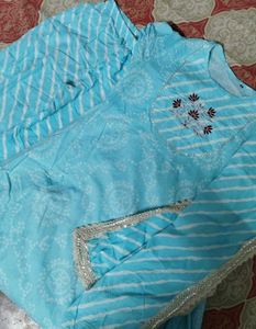 Beautiful Sky Blue Kurta Set
