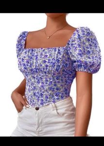 Floral Print Crop Top