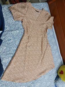 Leopard Print V-Neck dress