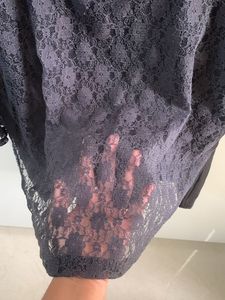 FREEBIE ON BLACK LACE TOP