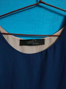 Chic Layered Blue Tunic Top