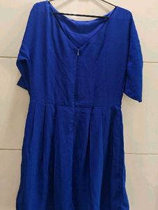 Royal Blue A-line Dress zink L