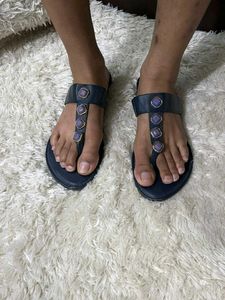 Stylish Blue Stone Sandals