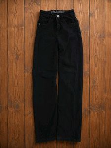 Classic Black Straight Leg Jeans