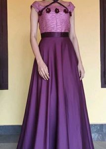 Elegant Purple Gown
