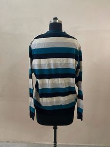 Striped V-Neck Sweater
