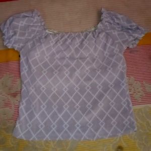 Chic Ruched Puff Sleeve Top + free gift 🎁 4 u