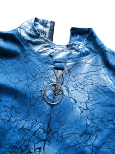 Blue Patterned Top
