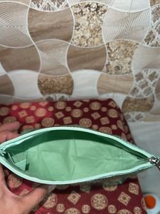 Shimmering Mint Green Pouch