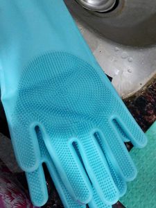 Durable Silicone Scrubbing Gloves freebie 🎁