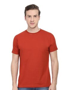 💥Men's Premium Solid Cotton Brick Red T-shirt