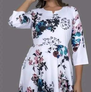 Floral Print Long Sleeve Maxi Dress