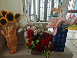 Handmade Crochet Flower Bouquet