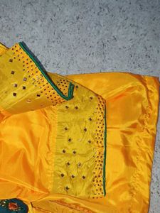 Yellow &amp; Green Salwar Kameez Set