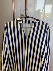 Blue And White Dress