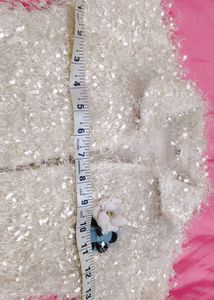 White furryCropped Jacket