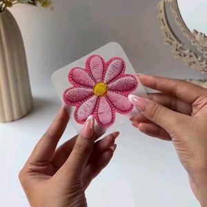 Embroidery Flower Iron-On Sticker (Pack of 5)