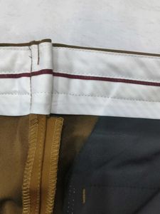 Brown Flat-Front Chino Pants
