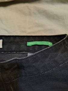 Glitchez Worn Grey Straight Fit Jeans