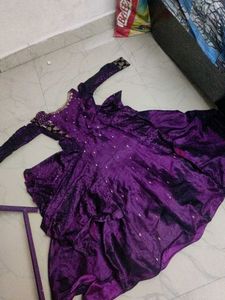 Stunning Purple Ethnic Gown