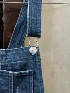 Blue Denim Short Overalls