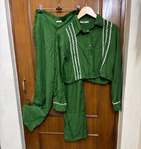 Emerald Green Mango Co-ord Set