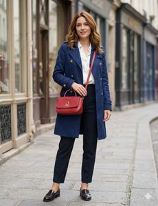 Chic Red Crossbody Handbag