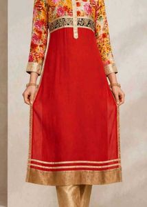 Vibrant Floral Print Kurta Set