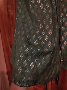 Green indo-western Kurta set