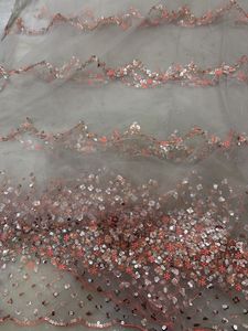 Stunning Sequin Embellished Net Fabric 2metre