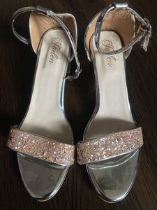 Sparkling Silver Heels