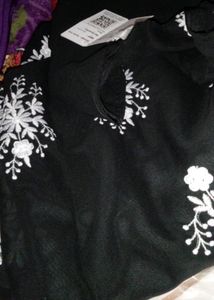 Royal Embroidery 🪡 Black Anarkali With Dupatta St