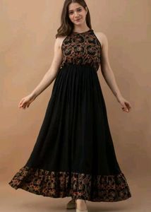 Elegant Halter Neck Maxi Dress