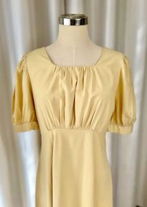 Vintage Inspired Puff Sleeve Dress